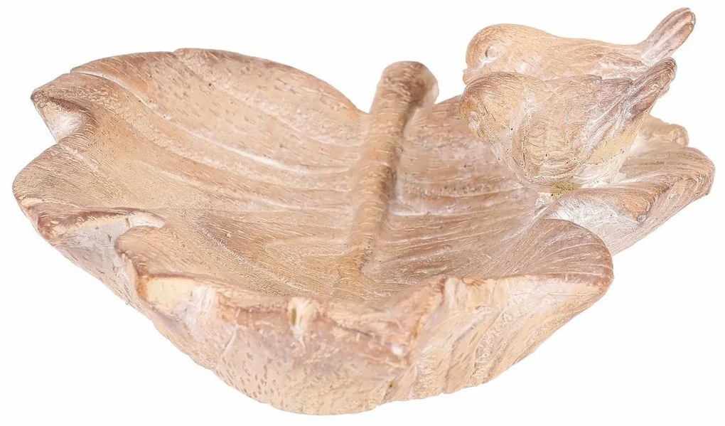 Poidło dla ptaków Liść ptaszka, ceramika MgO 21 x18 x 7 cm