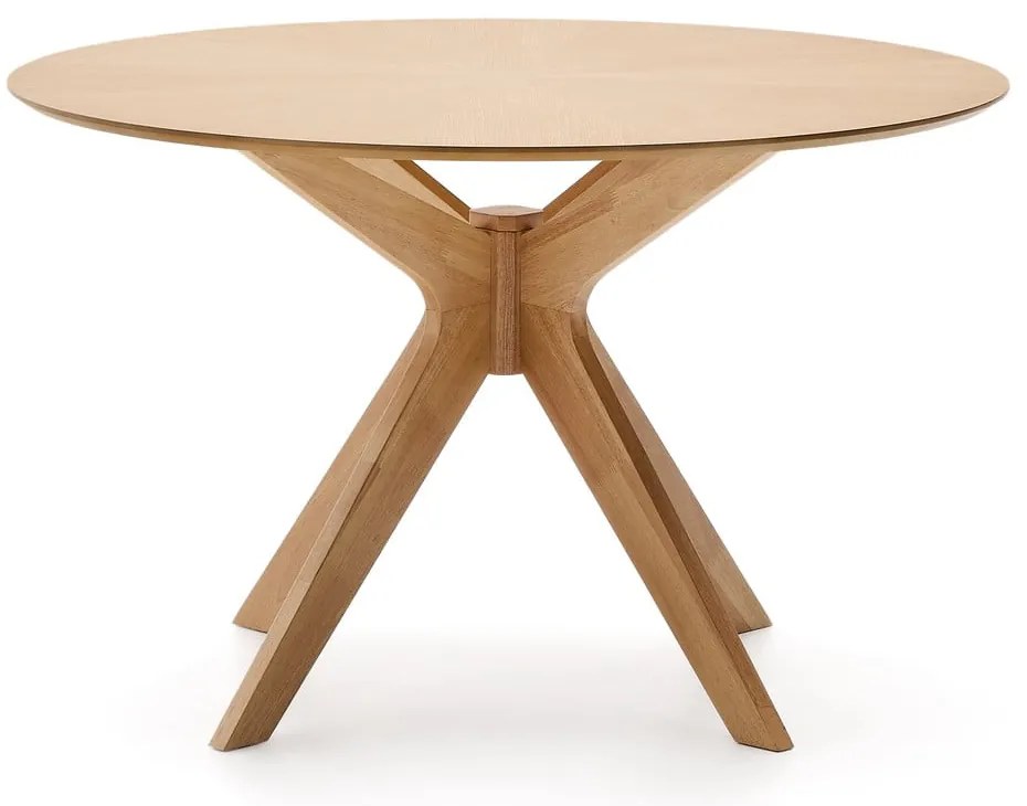 Okrągły stół z blatem w dekorze dębu ø 120 cm Naanim – Kave Home