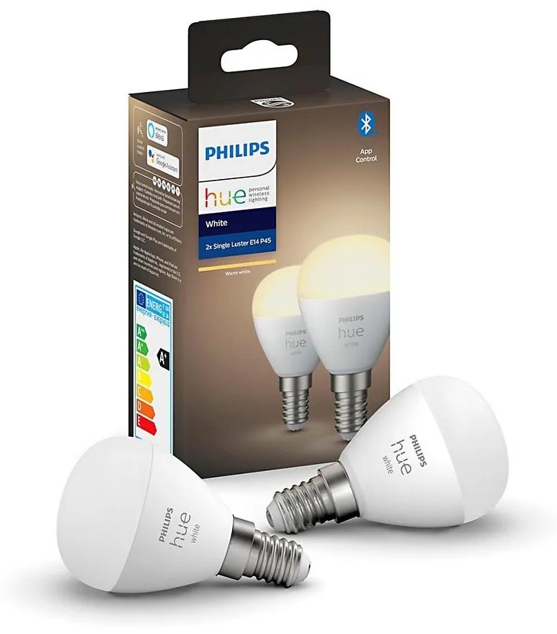 ZESTAW 2x LED Żarówka ściemnialna Philips Hue WHITE P45 E14/5,5W/230V 2700K