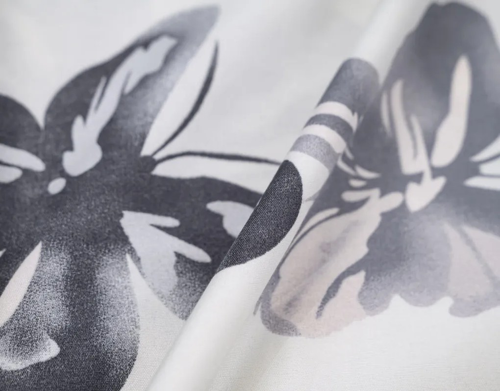 PrzytulneMieszkanie.pl PrzytulneMieszkanie.pl Pościel z mikrofibry BLACK BUTTERFLY kremowa Rozmiar pościeli: 2 szt 70 x 80 cm | 160 x 200 cm