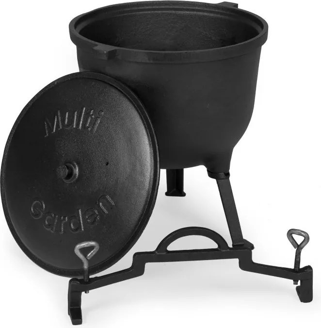 Kociołek żeliwny 15 L na ognisko z pokrywą VK15L