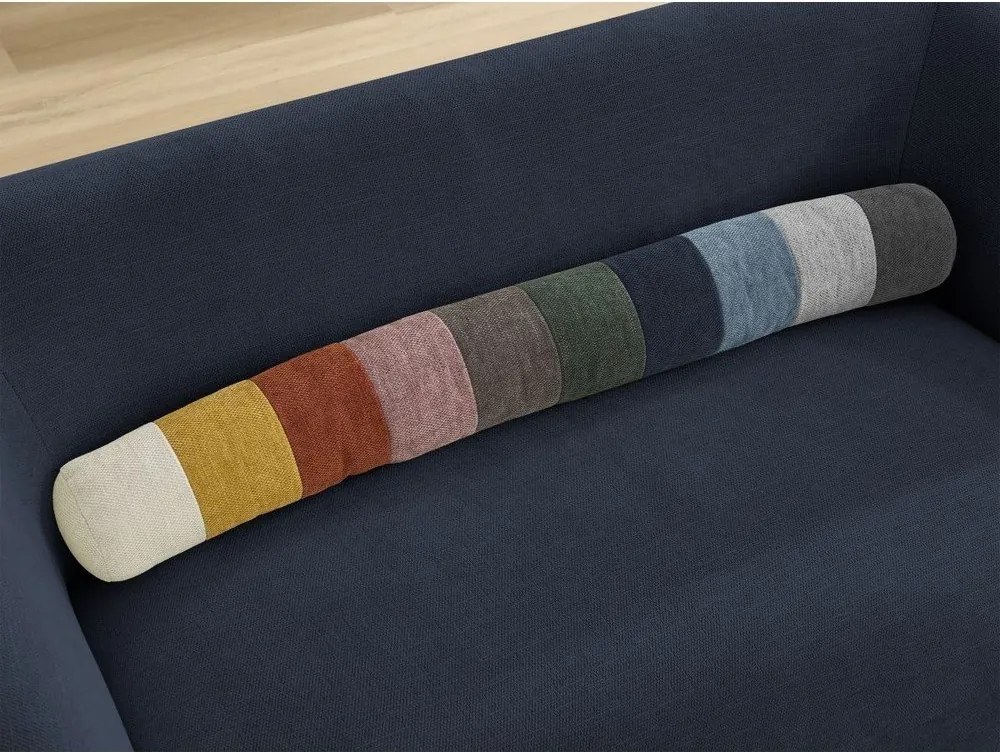 Ciemnoniebieska sofa z tkaniny szenilowej 160 cm Celine – Bobochic Paris