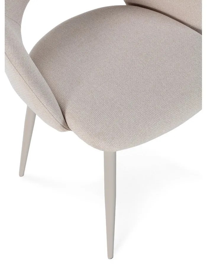 Beżowe tapicerowane krzesła zestaw 2 szt. Lia – Marckeric