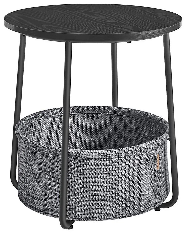 Stolik pomocniczy NOIRA czarny/szary