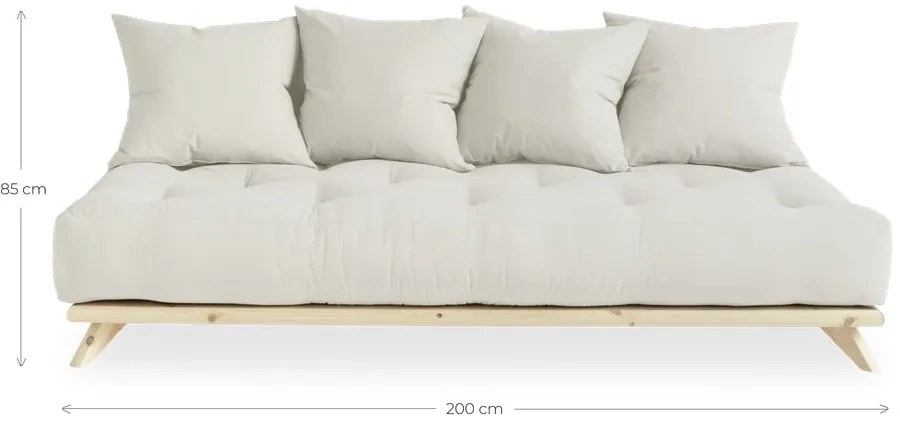Sofa z beżowym obiciem Karup Design Senza Natural/Beige