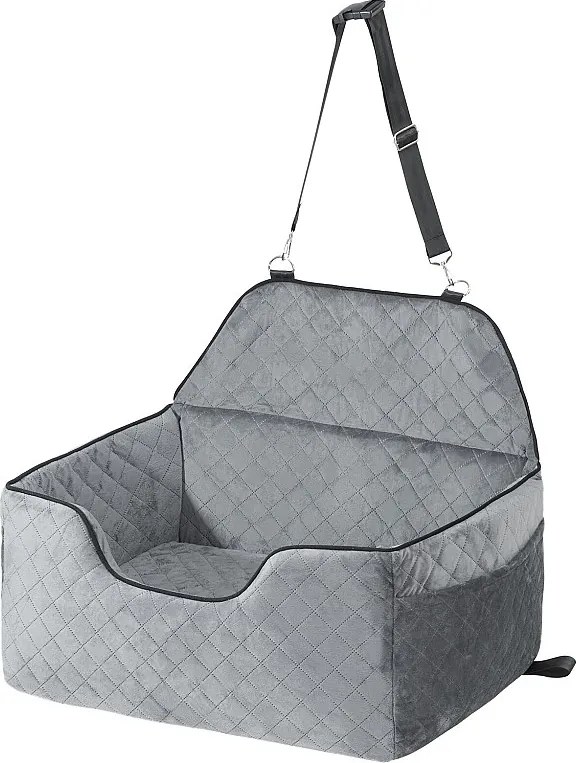 Fotelik Samochodowy dla Psów SucceBuy, Rozmiar Średni/Duży (do 25 kg), Kolor Szary