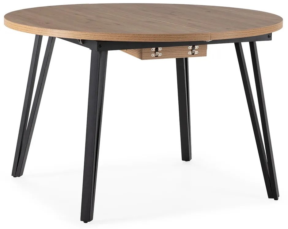 Okrągły rozkładany stół w naturalnym kolorze ø 120 cm Cleo – Marckeric