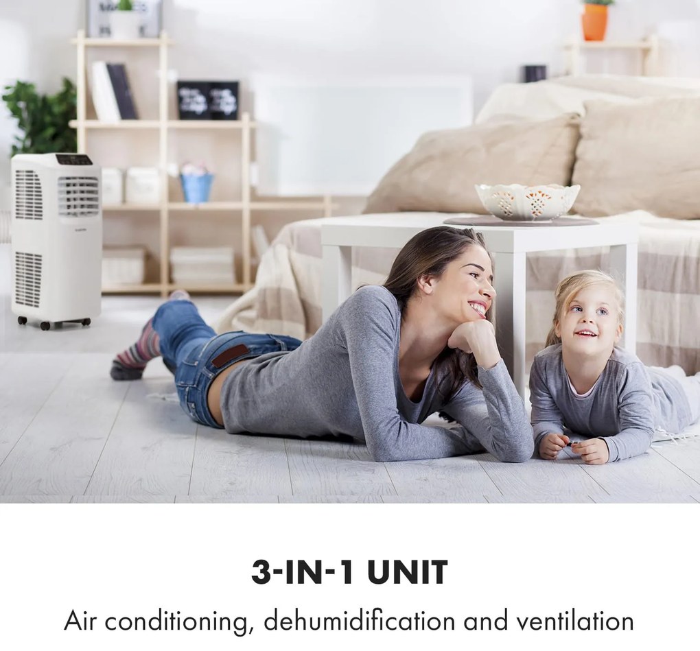 Klarstein Pure Blizzard 7000 BTU Klimatyzacja Przenośna Biały