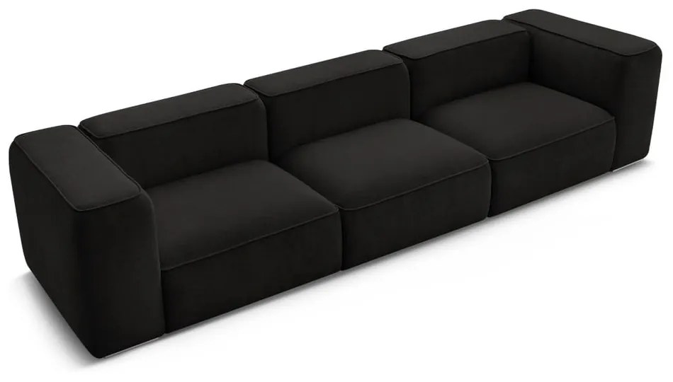 Czarna sofa 345 cm Zephyr – Bobochic Paris