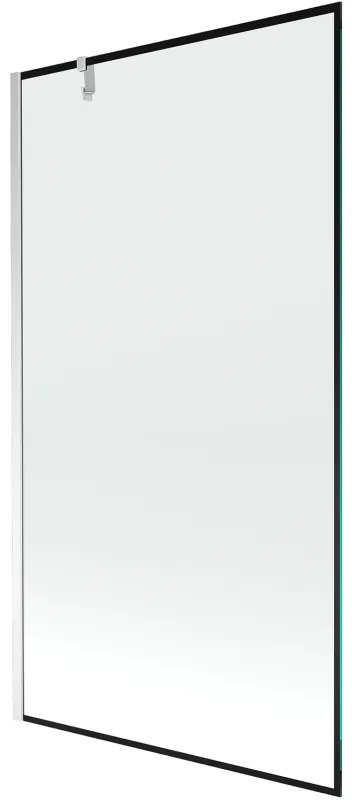 Mexen Next parawan nawannowy 1-skrzydłowy 100 x 150 cm, czarna ramka, chrom - 895-100-000-00-70-01