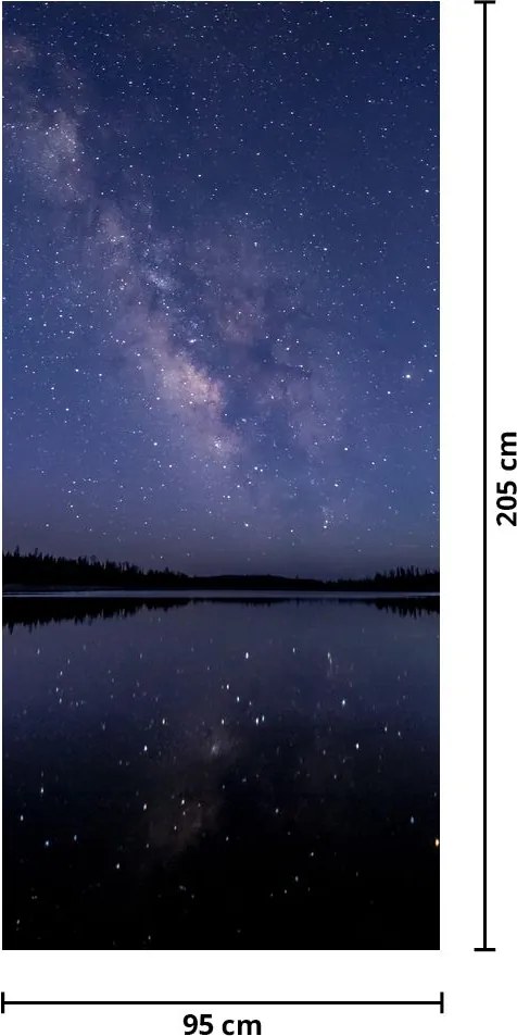 Fototapeta na drzwi - Nocne niebo (95x205cm)