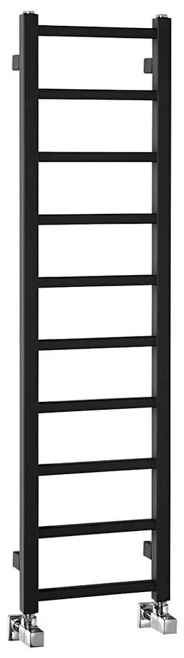 Sapho - Grzejnik łazienkowy METRO LIGHT 211W 30x114 cm czarny mat