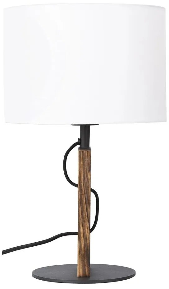Lampa stołowa PINUS 1xE27/40W/230V biały/drewno