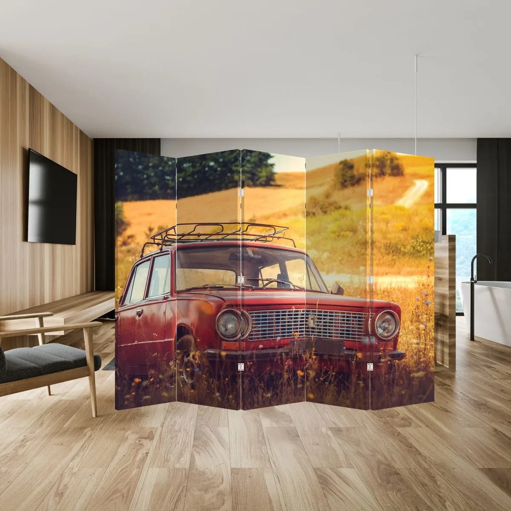Parawan - Samochód w terenie (210x170 cm)