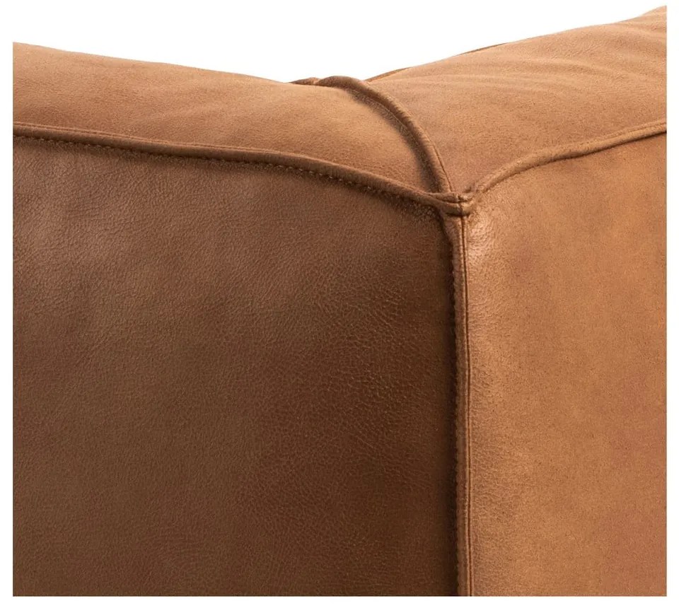 Koniakowa sofa z imitacji skóry 282 cm Fairfield Kentucky – Bonami Selection