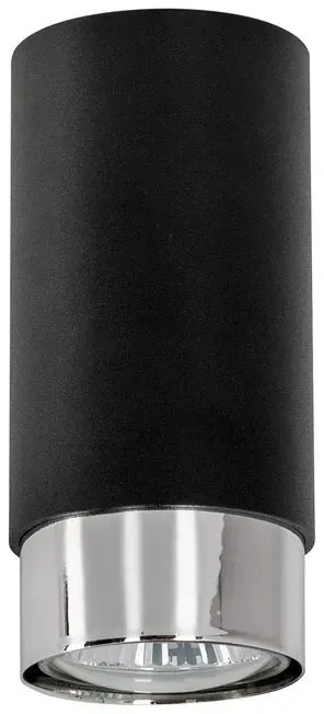 Czarna nowoczesna lampa sufitowa tuba - S686 S6-H58