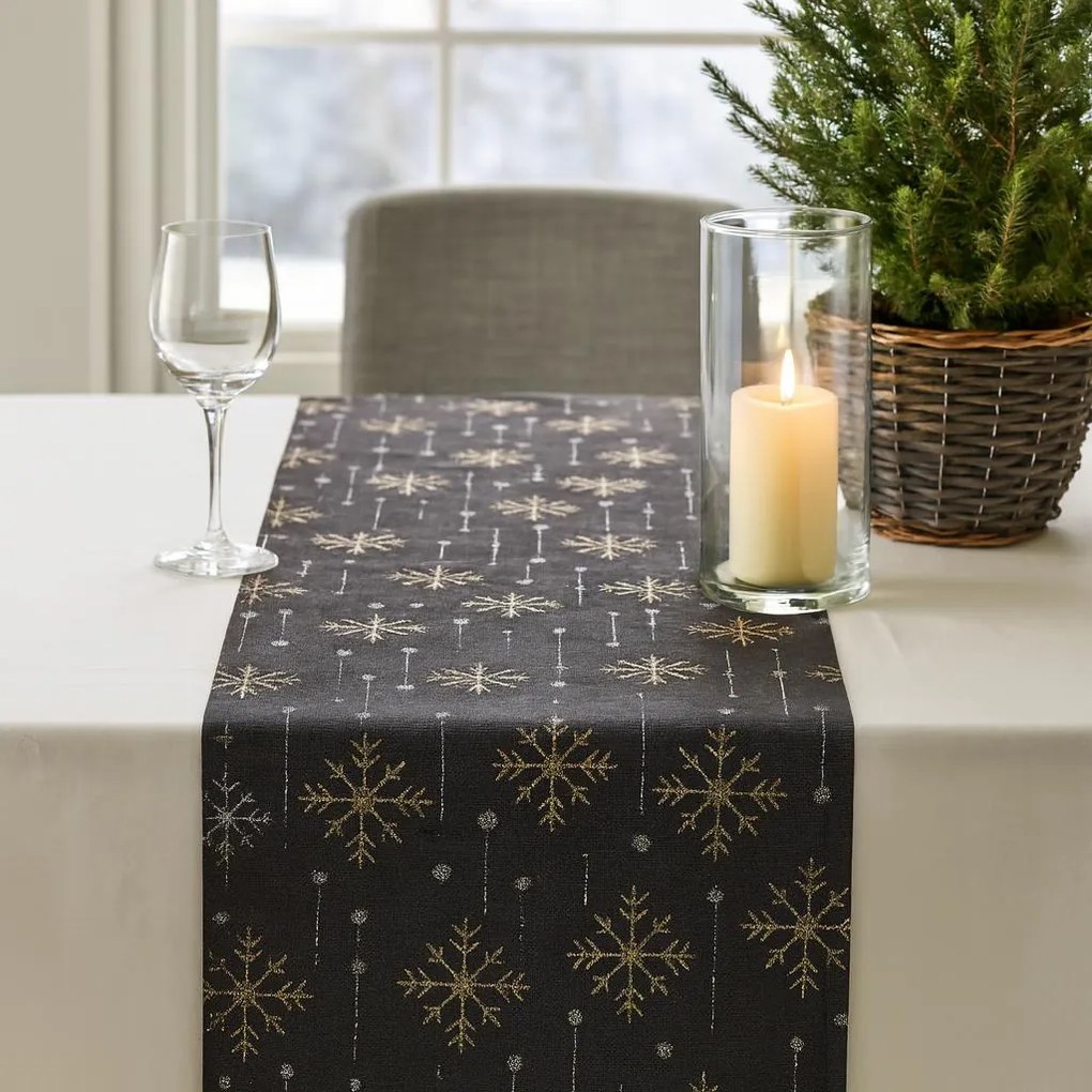 Świąteczna podkładka na stół, bawełniana, 28 x 270 cm