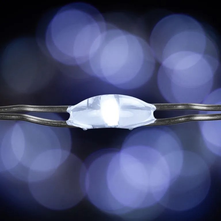 Zestaw 2 sztuk przewodów świetlnych - 200 LED, zimna biel