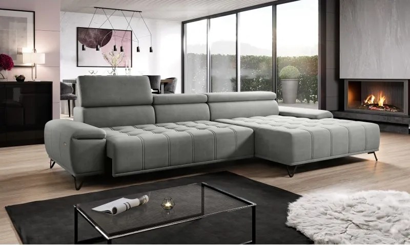 Narożnik PALLADIO MINI z elektryczną regulacją siedziska WERSAL