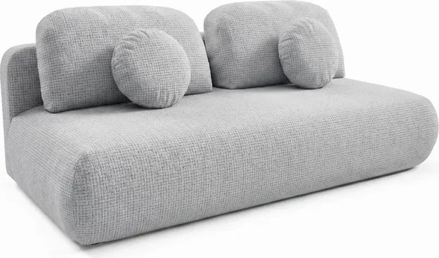 Sofa BASE Rozkładana Dwuosobowa Szara Szenil Japandi
