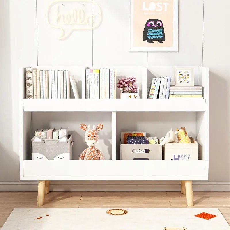Półka na książki i gazety dla dzieci – szafka na zabawki typu biblioteka 60 cm