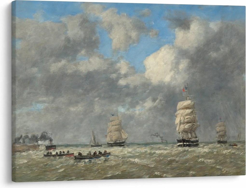 Obraz - Eugène Boudin, Le Havre, reprodukcje (70x50 cm)