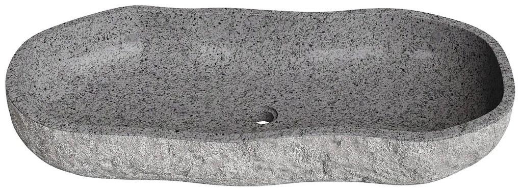 Umywalka nablatowa z kamienia rzecznego - PIEDRI