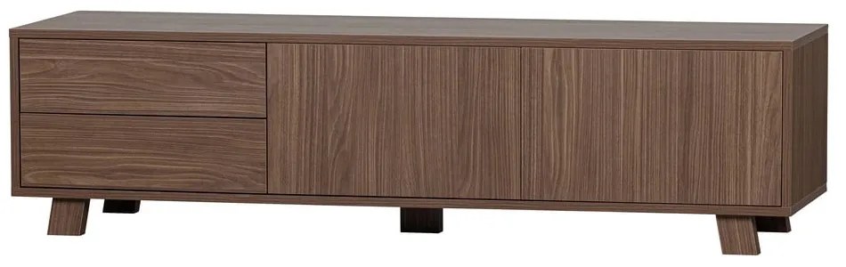 Naturalna szafka pod TV w dekorze orzecha 160x42 cm Seppe – WOOOD