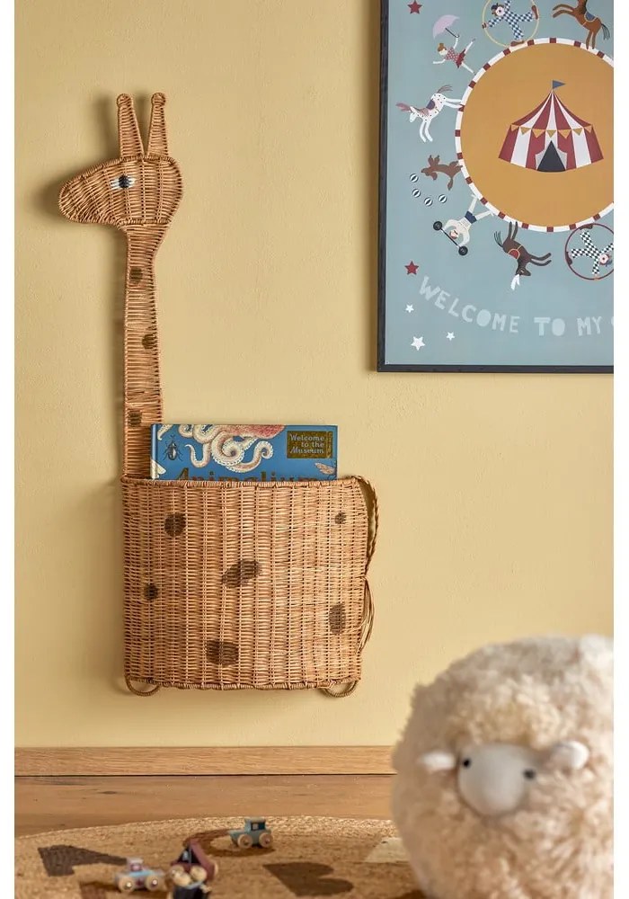 Rattanowy dziecięcy kosz na zabawki 46x13x90 cm Philine – Bloomingville Mini