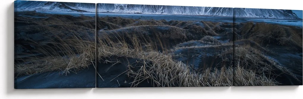 Obraz z widokiem na islandzkie szczyty (170x50 cm)