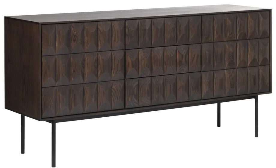 Brązowa komoda Unique Furniture Latina, dł. 160 cm