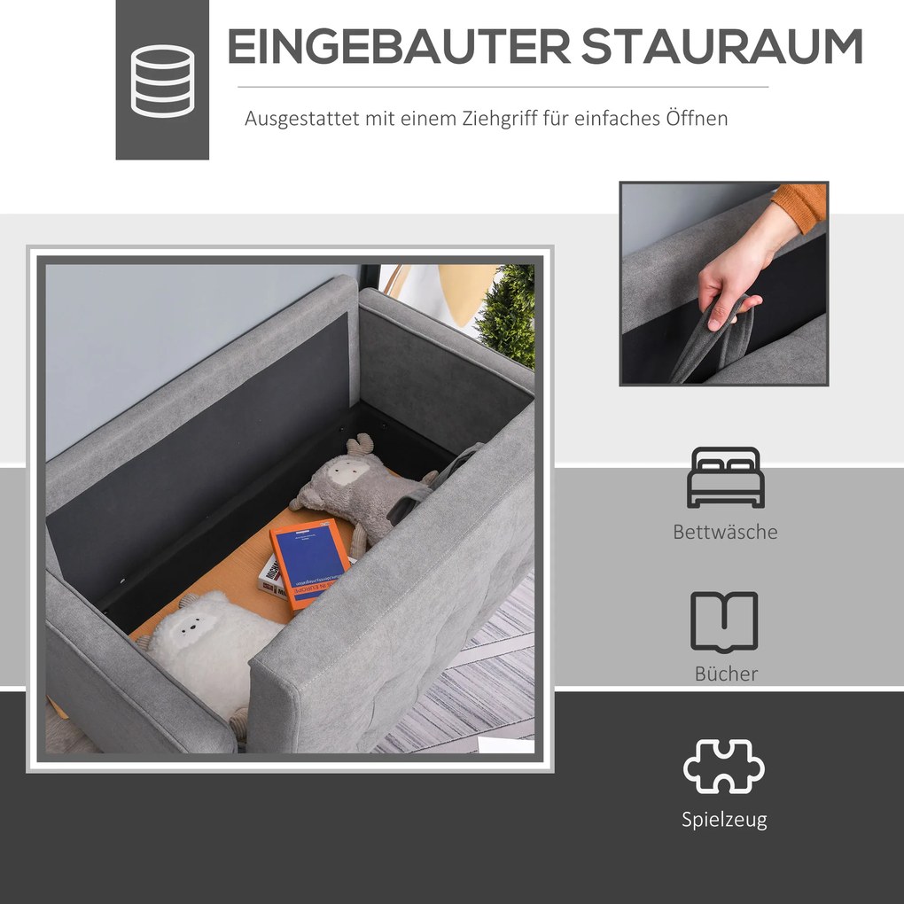 Dwuosobowa sofa HOMCOM sofa z tkaniny