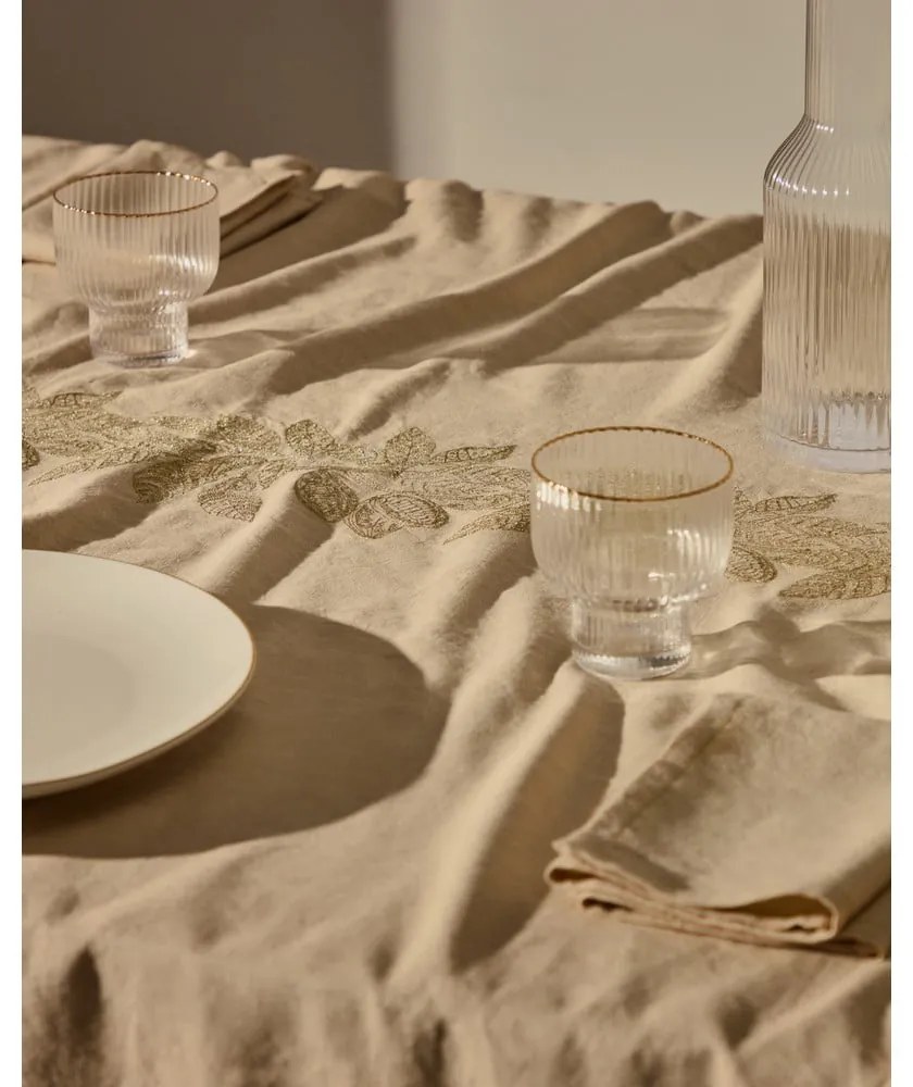 Obrus z mieszanki lnu 150x250 cm Oreti – Kave Home