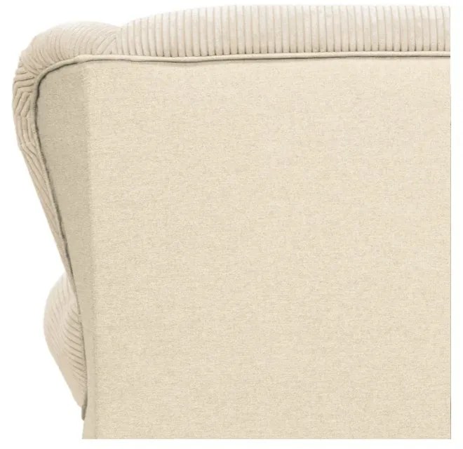 Beżowy sztruksowy szezlong Lord – Ropez