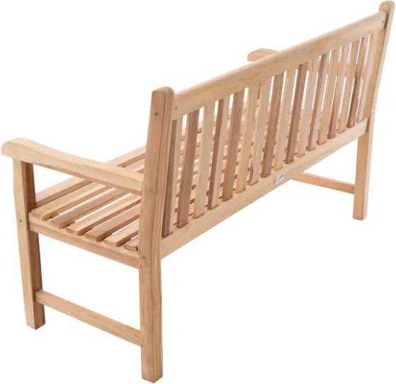 Ławka ogrodowa DIVERO 3-osobowa drewniana 150 cm