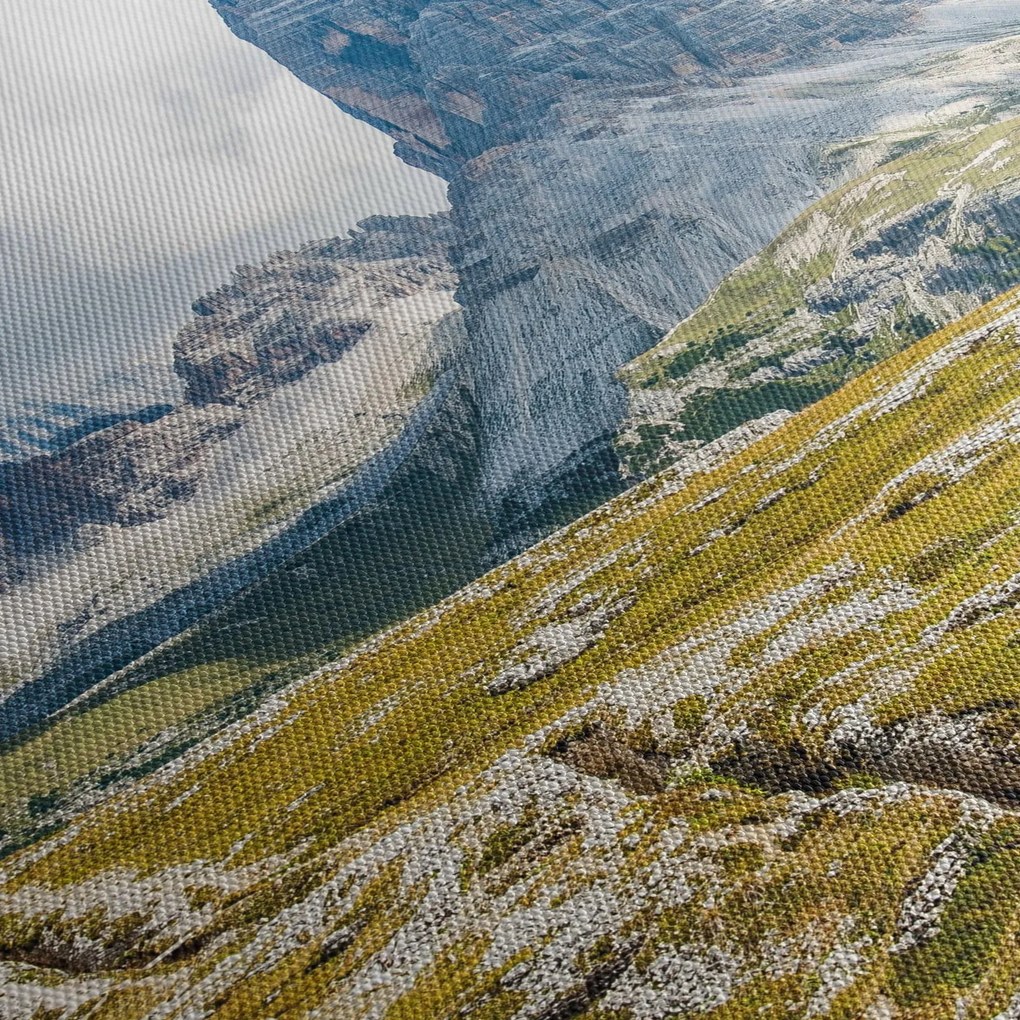 Obraz - Włoskie Dolomity (z zegarem) (90x30 cm)