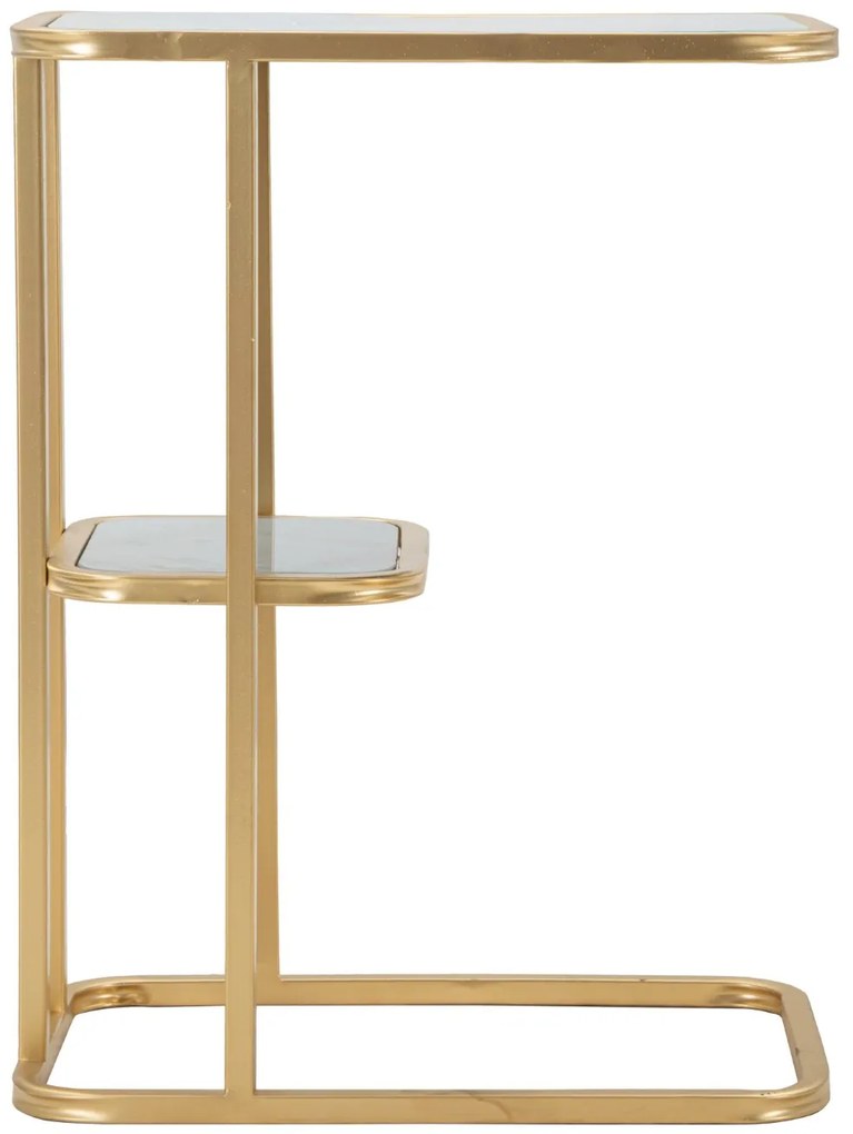 Dwupoziomowy stolik boczny, wys. 60 cm