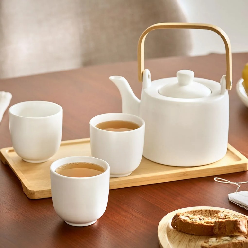 Japoński zestaw do herbaty TAVERO, kamionka, 6 elementów