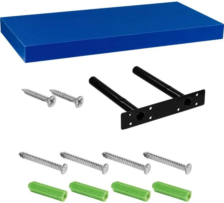 Półka ścienna STILISTA Volato niebieska, 50 cm