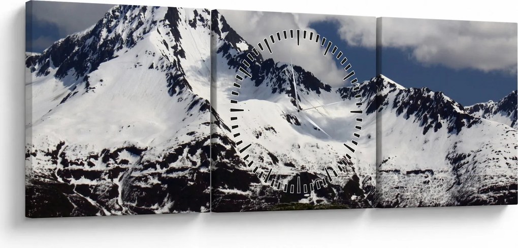 Obraz - Park Narodowy Kenai Fjords (z zegarem) (90x30 cm)