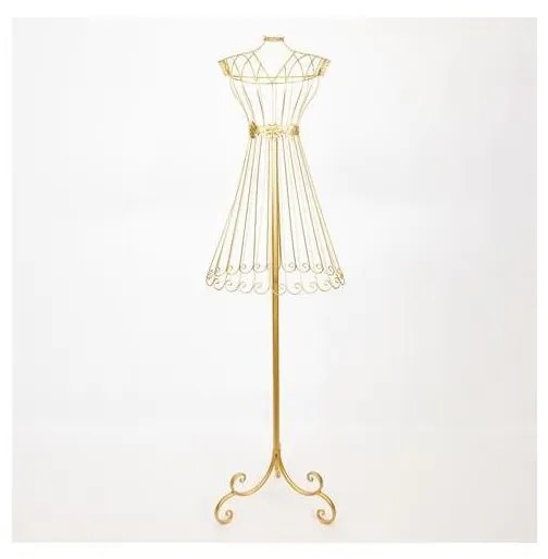 Wieszak stojący 142x40,5 cm złoty