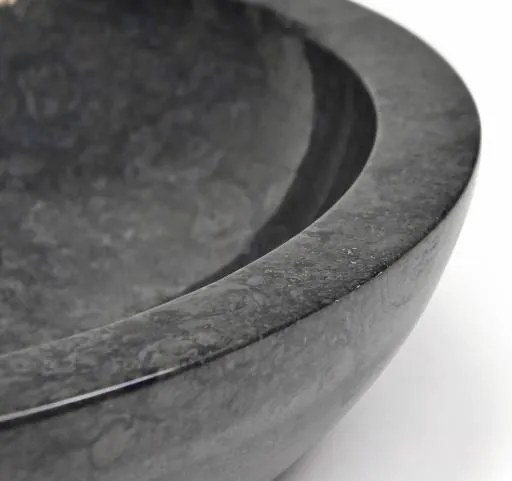 Umywalka kamienna - czarny polerowany marmur DIVERO