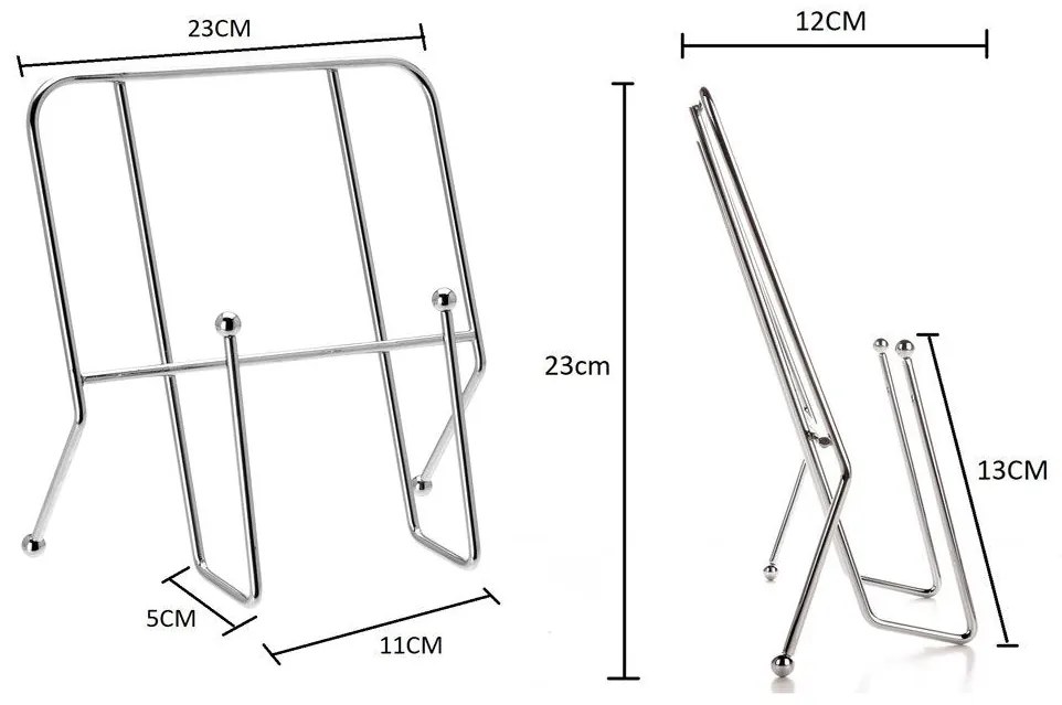 Chromowany stojak, nie tylko na książkę kucharską
