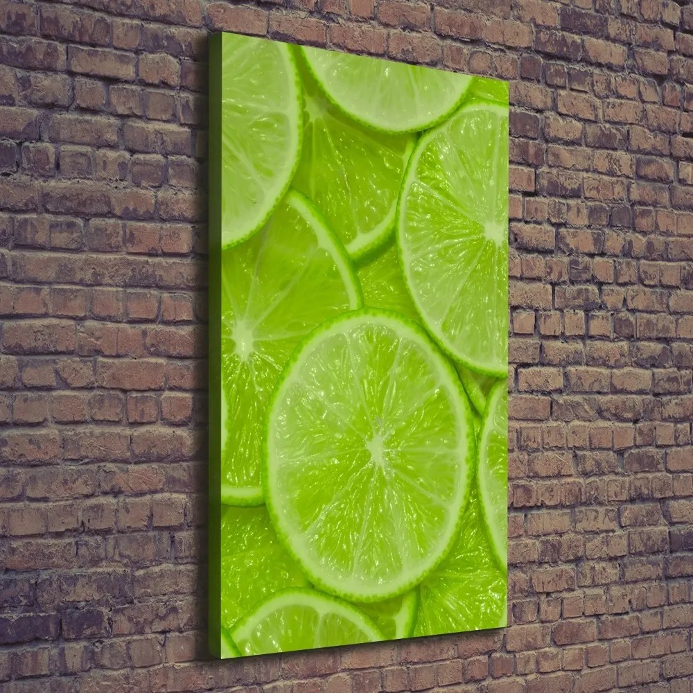 Nowoczesny obraz canvas na ramie pionowy Limonki