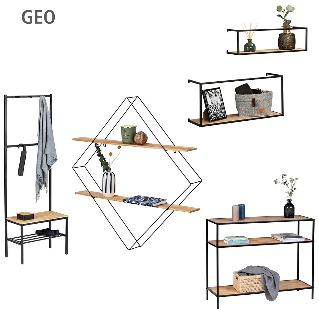 Półki na ścianę do pokoju GEO, 2 sztuki, WENKO