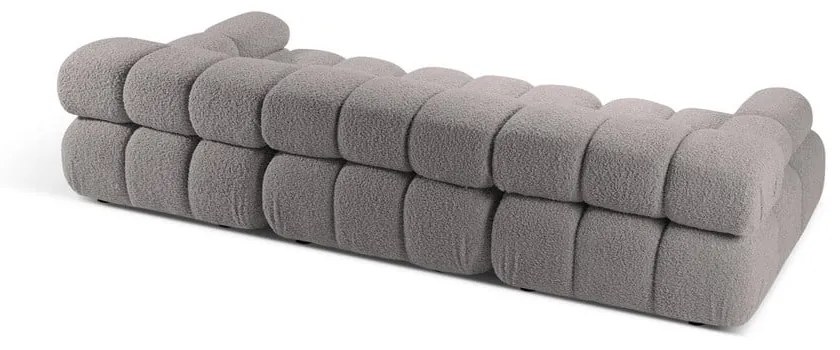 Jasnoszara sofa modułowa z materiału bouclé 282 cm Bellis – Micadoni Home