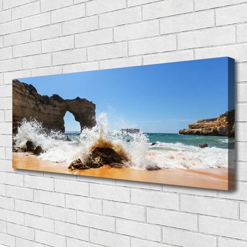 Obraz Canvas Plaża Morze Fale Krajobraz