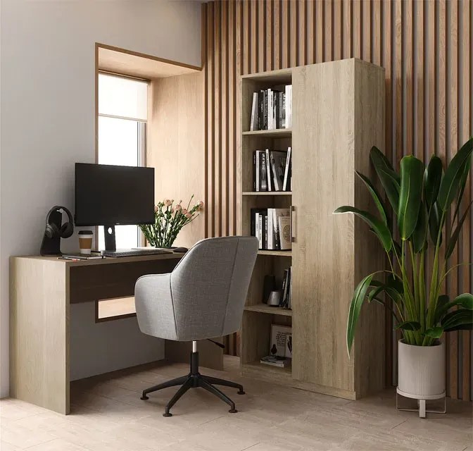 Wysoki regał na ubrania dąb sonoma R1-A60