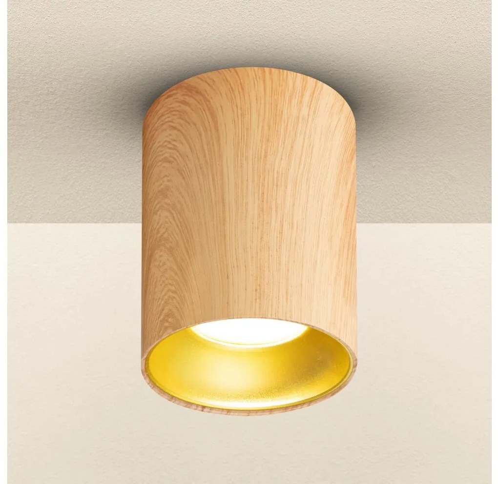 Brilagi - LED RGBW ściemnialna oprawa punktowa TRINE 1xGU10/30W/230V, dekor dębowy