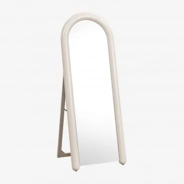 Lustro Podłogowe Nurevi 60x160 Cm Mdf Kremowa Tapioca - Sklum